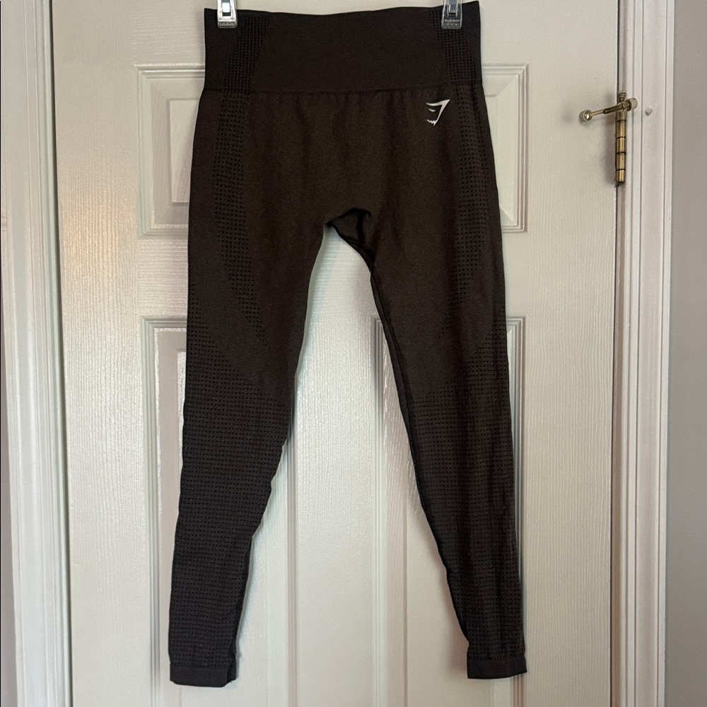 Gymshark Textured Brownish-grey Leggings